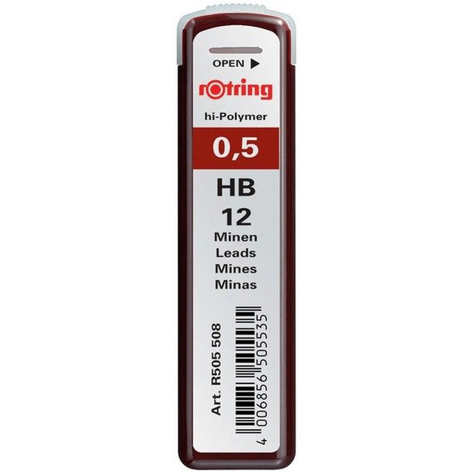 ROTRING Minen HB S0312650 0,5mm 12 Stück