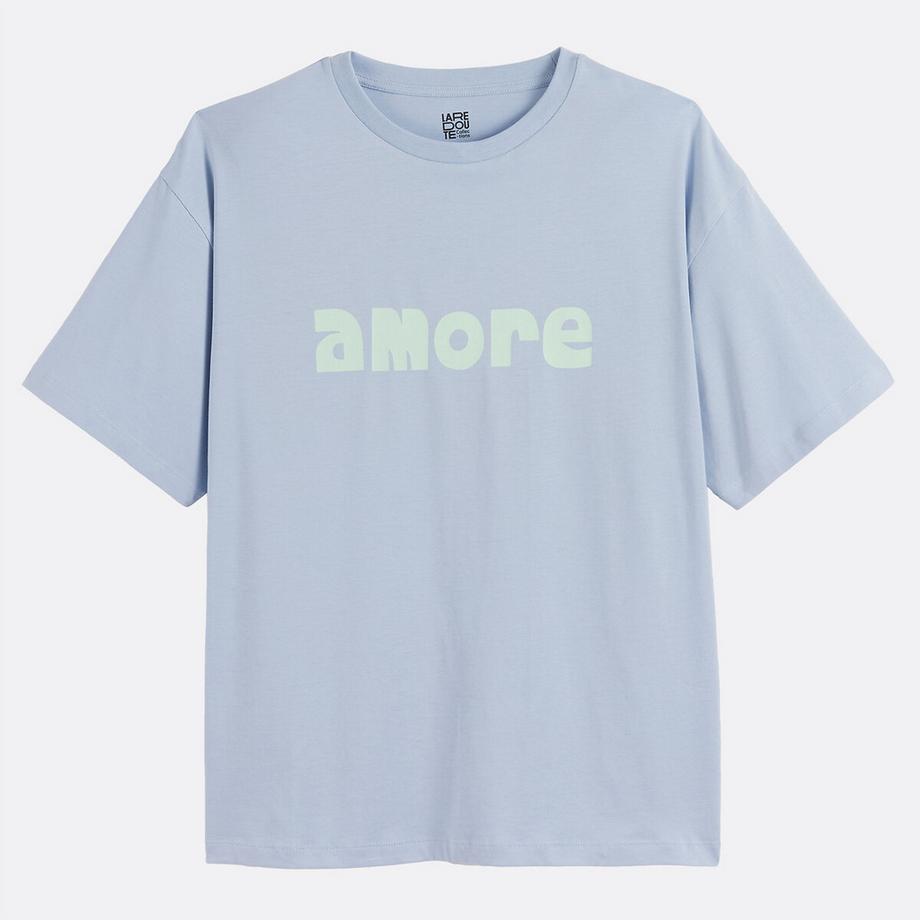 La Redoute Collections T-shirt Col Rond Message  