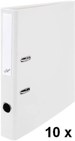 Image of Ordner 4cm 670093 weiss, 10 Stück A4 Ordner 4cm 670093 weiss, 10 Stück A4