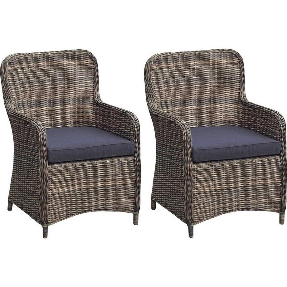 mutoni pleasure Gartensessel-Set Bordeaux (2-tlg)  