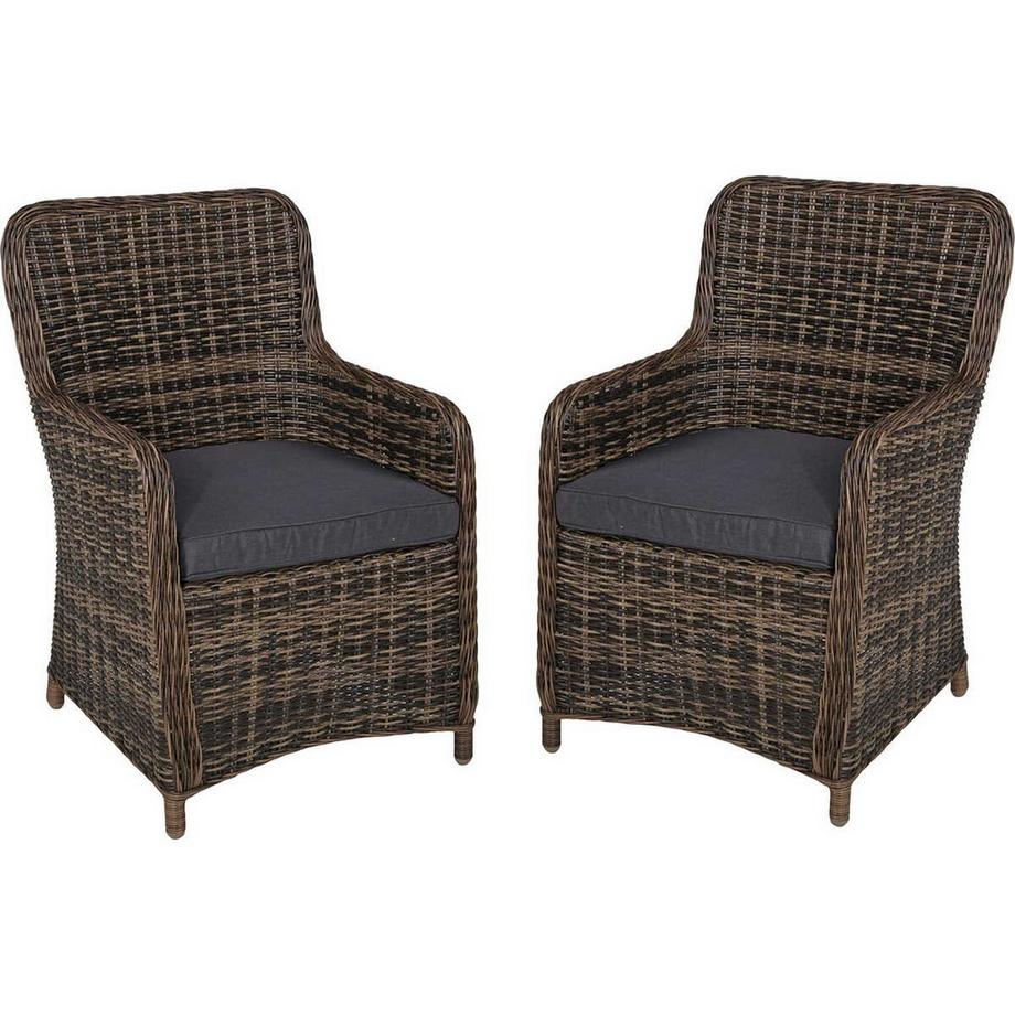 Gartensessel-Set Bordeaux (2-tlg)