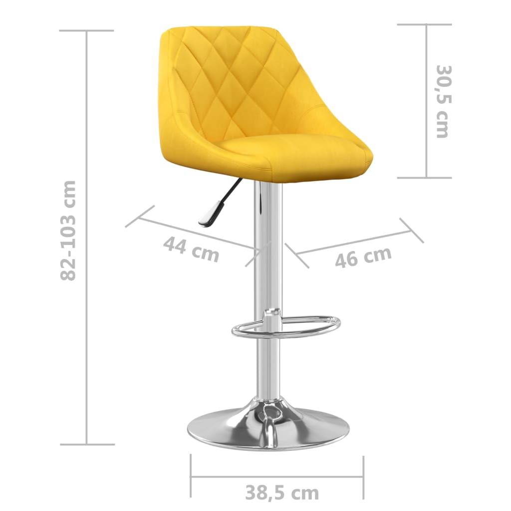 VidaXL Tabouret de bar velours  