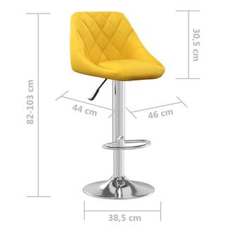 VidaXL Tabouret de bar velours  