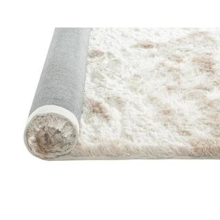 OZAIA Tapis shaggy à poils longs ultra doux - 200 x 290 cm - Beige  - DOLCE  