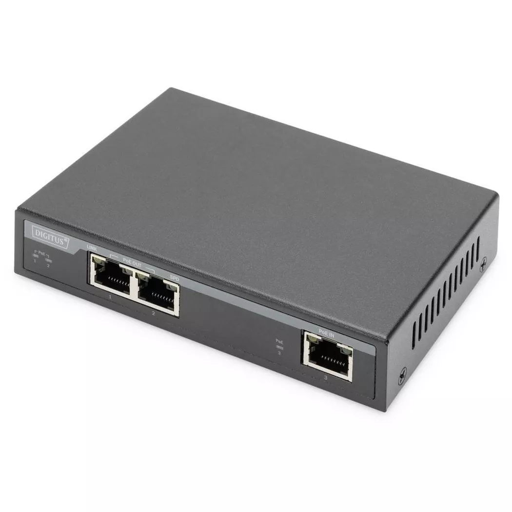 Assmann DIGITUS 2-Port Gigabit 4PPoE Extender, 802.3at, 60 W