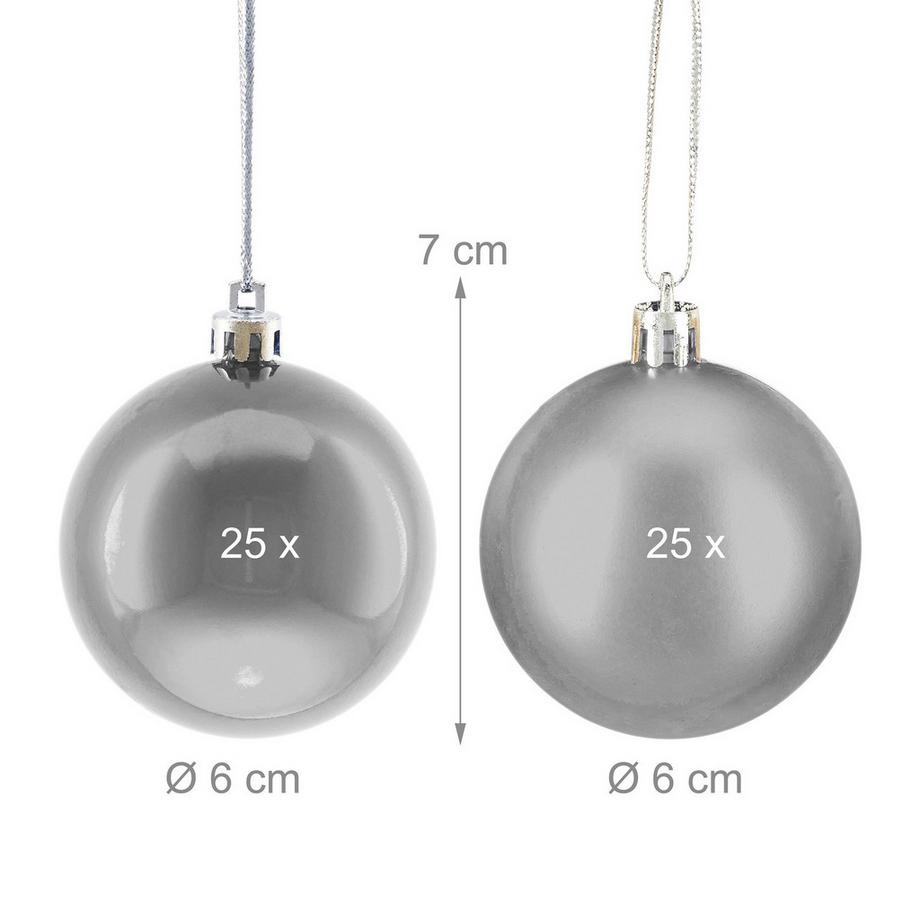 Northix Set di palline per albero di Natale, confezione da 50  