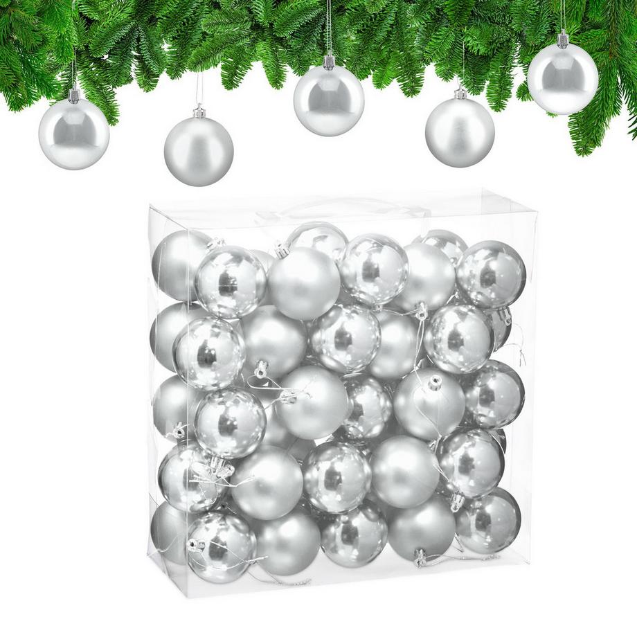 Set di palline per albero di Natale, confezione da 50