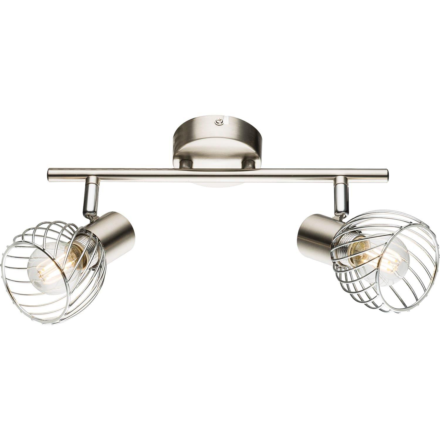 Image of Deckenleuchte nickel matt 2xE14 30x15 Deckenleuchte nickel matt 2xE14 30x15