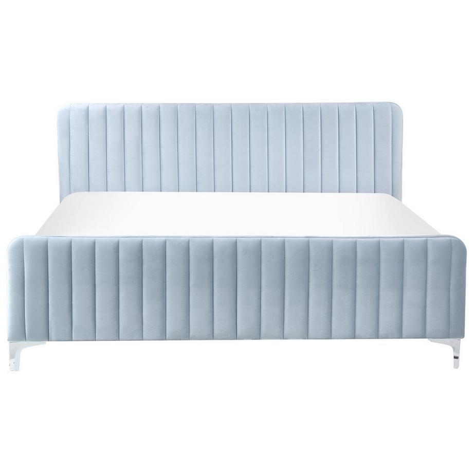 Beliani Letto en Velluto Minimalista LUNAN  