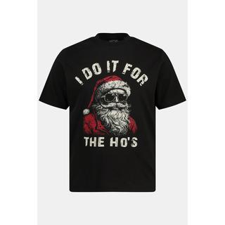 JP1880  T-Shirt, Halbarm, X-Mas Print, Rundhals 