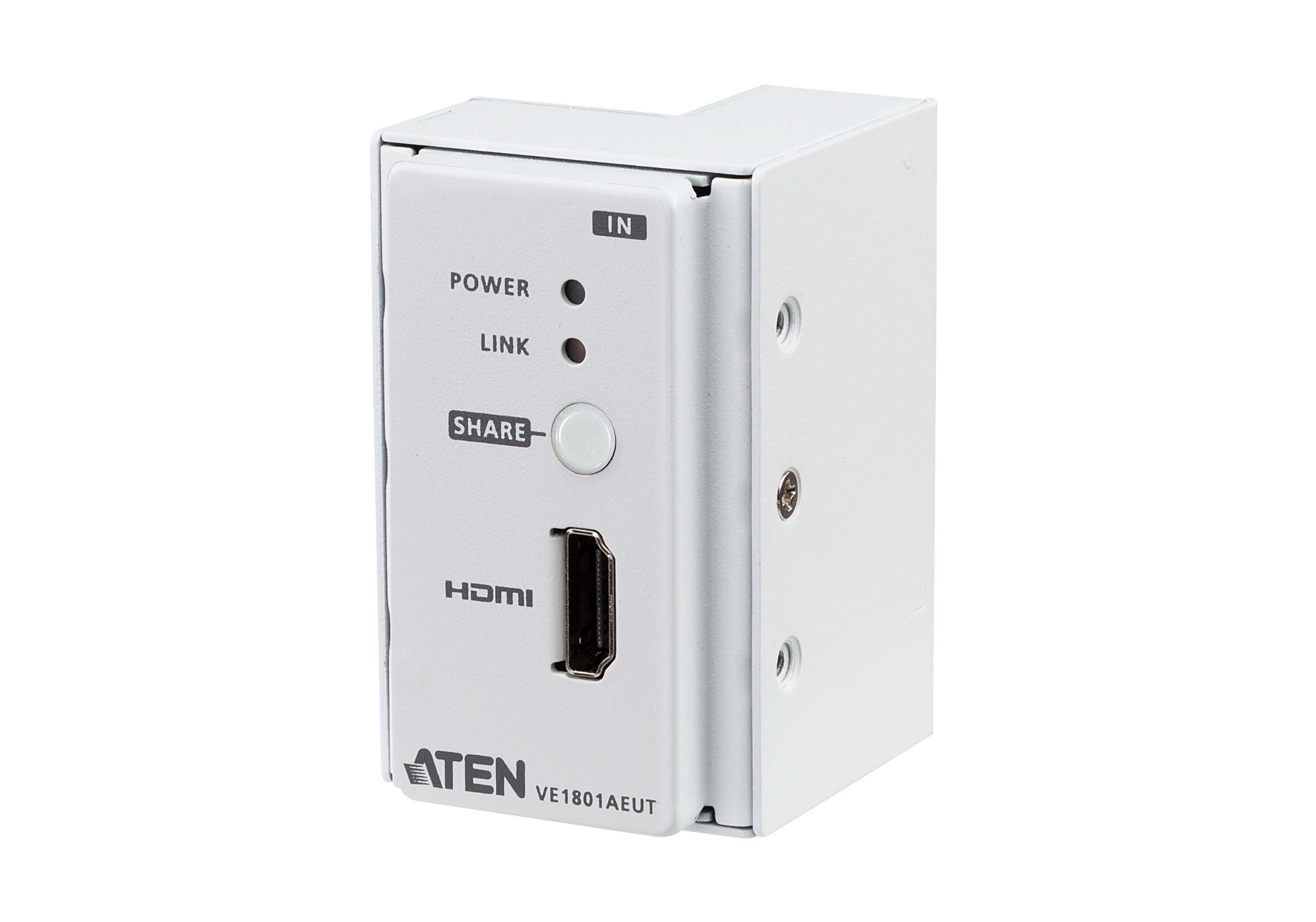 ATEN  ATEN Trasmettitore HDMI HDBaseT-Lite con placca a parete EU / PoH 