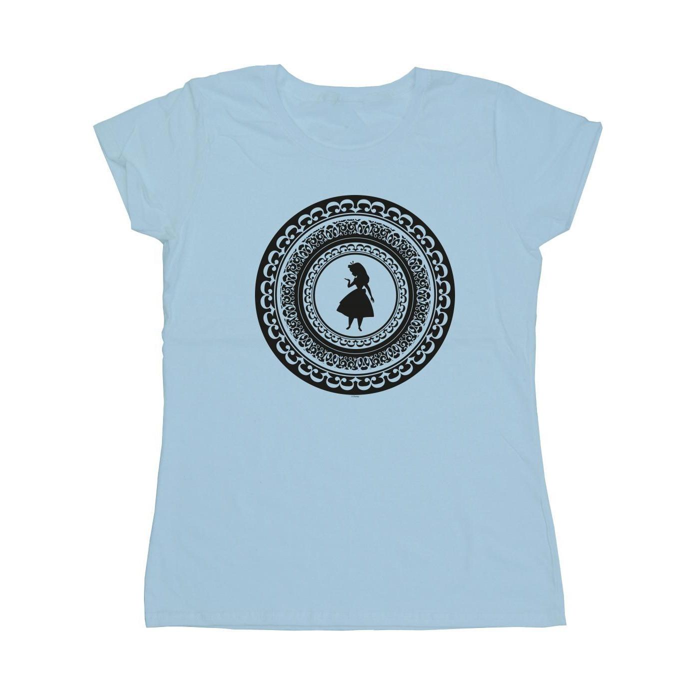 Image of Alice In Wonderland Circle Tshirt Damen Blau S