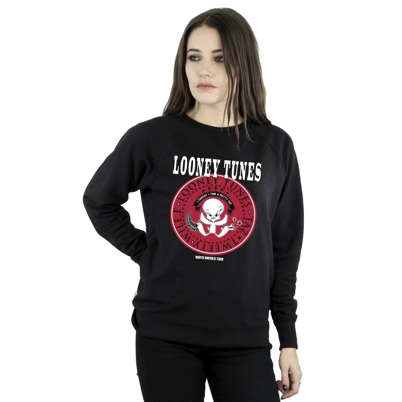 LOONEY TUNES  Sweatshirt Tweety Rock Disk 