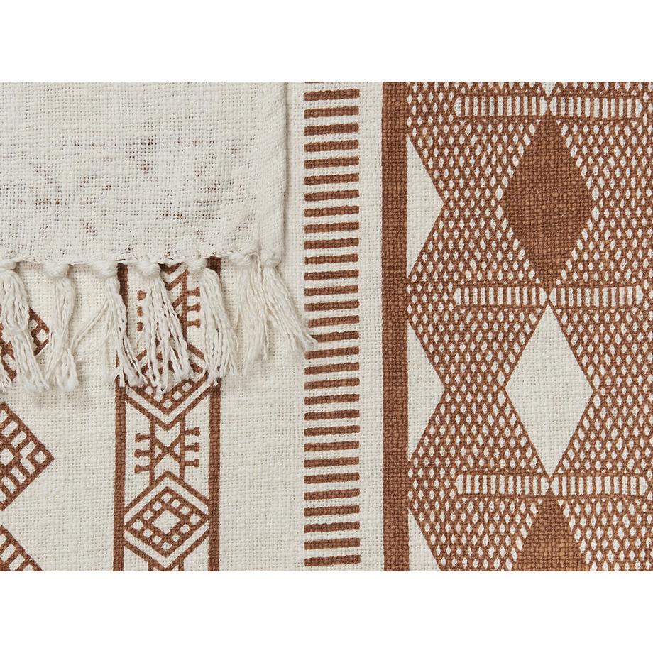 Beliani JORHAT Couverture Classique en Coton  