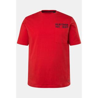 JP1880  T-shirt con FLEXNAMIC®, stampa sul petto e mezze maniche, fino alla tg. 8XL 