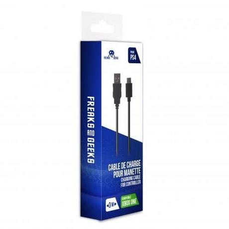 Freaks And Geeks  Cavo Micro USB 3M Freaks and Geeks (PS4/XBO/Smartphone) 