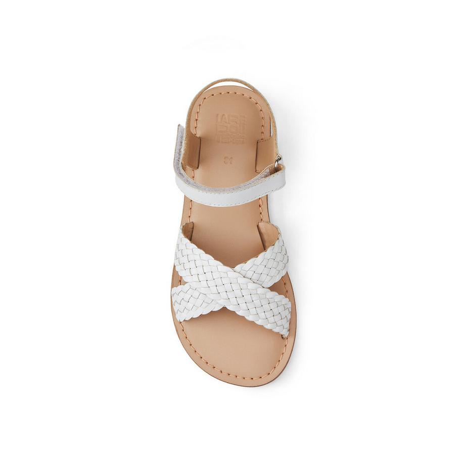 La Redoute Collections Sandali in pelle con cinturini intrecciati  