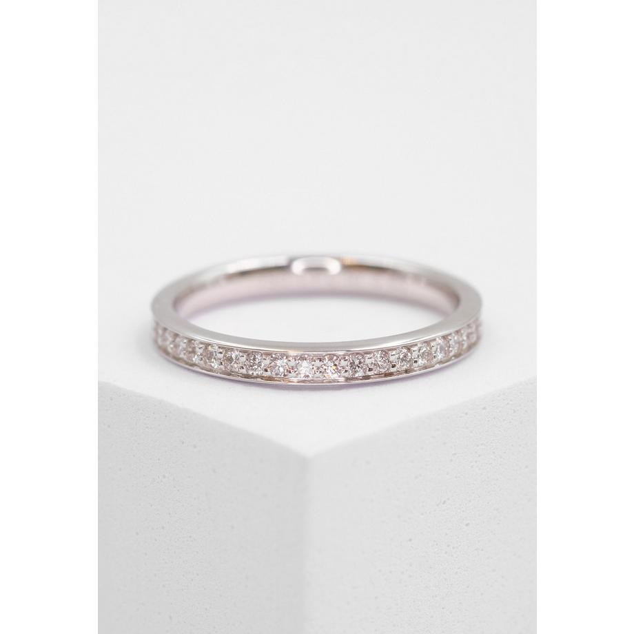 MUAU Schmuck  Mémoire Ring Diamant 0.50ct. Weissgold 750 