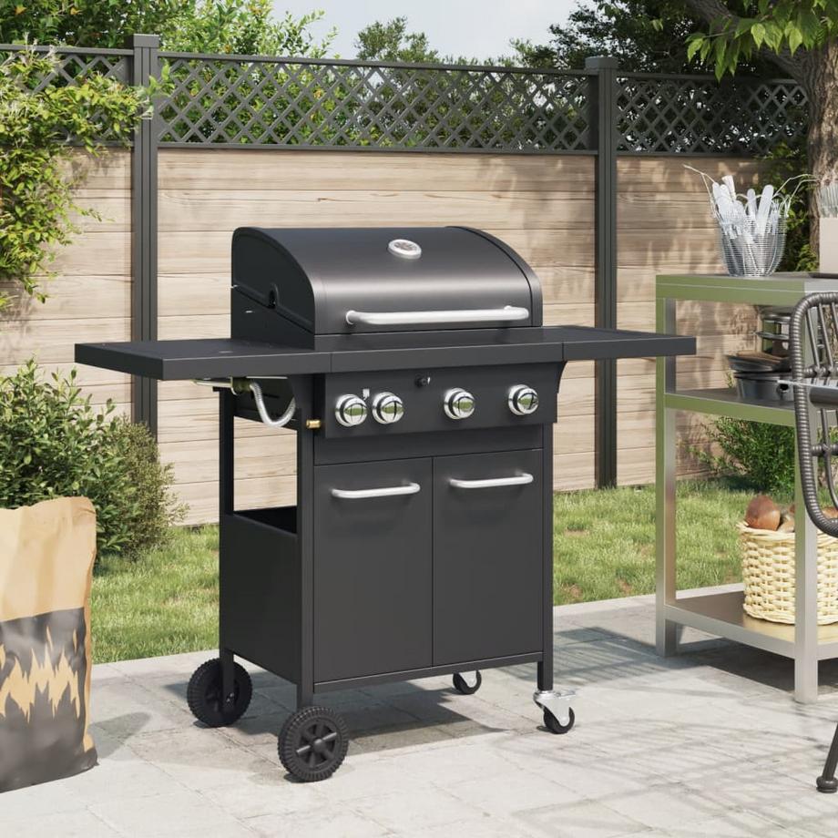 VidaXL Barbecue à gaz acier  