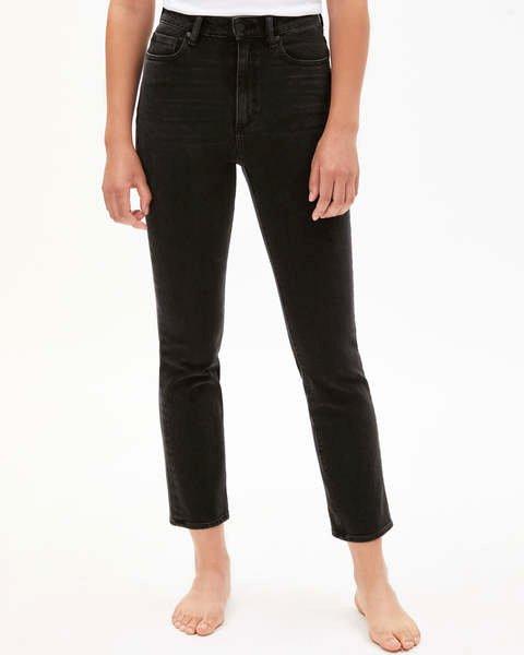 ARMEDANGELS Lejaa Breezy Black High Waist Slim Fit Jeans  