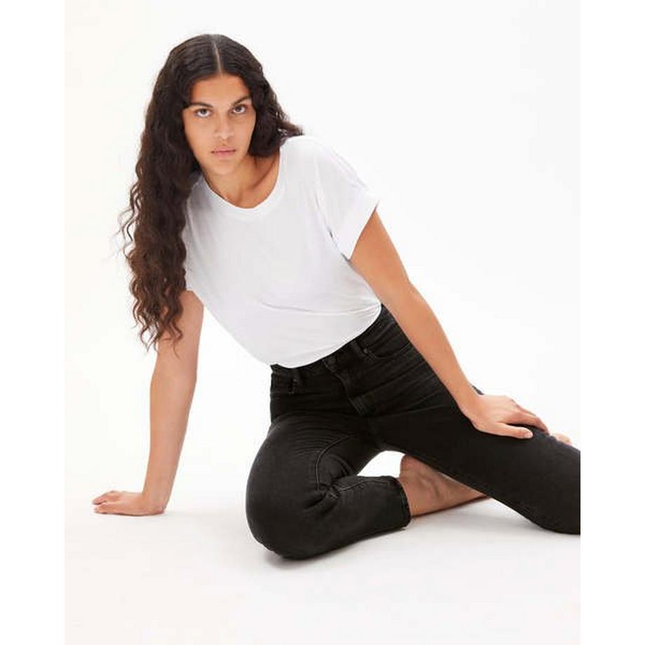 ARMEDANGELS Lejaa Breezy Black High Waist Slim Fit Jeans  