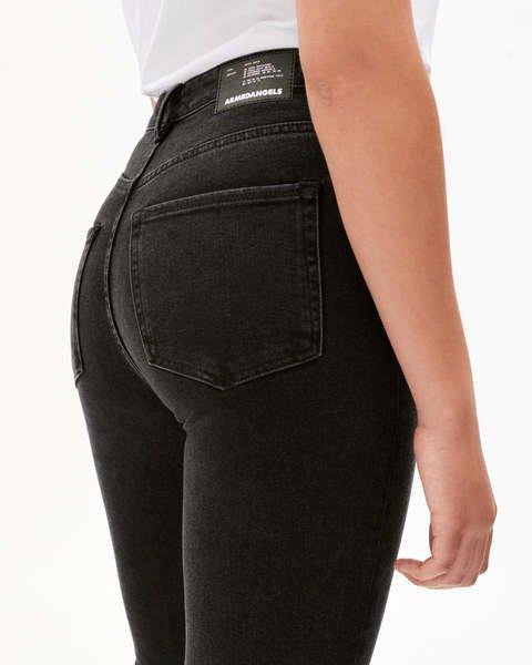 ARMEDANGELS Lejaa Breezy Black High Waist Slim Fit Jeans  