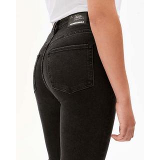 ARMEDANGELS Lejaa Breezy Black High Waist Slim Fit Jeans  