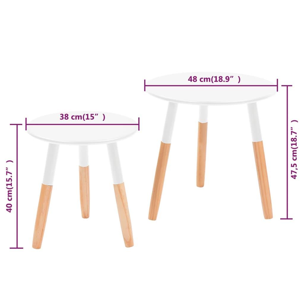 VidaXL Table d'appoint bois  