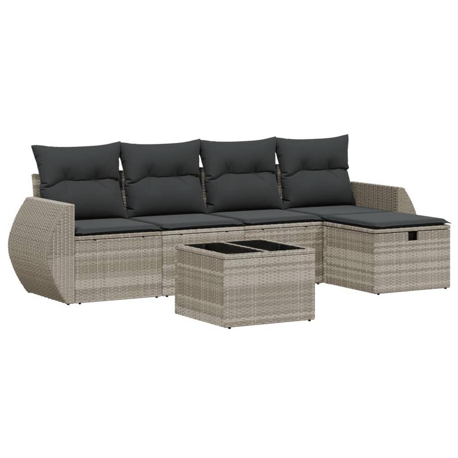 set divano da giardino Polirattan