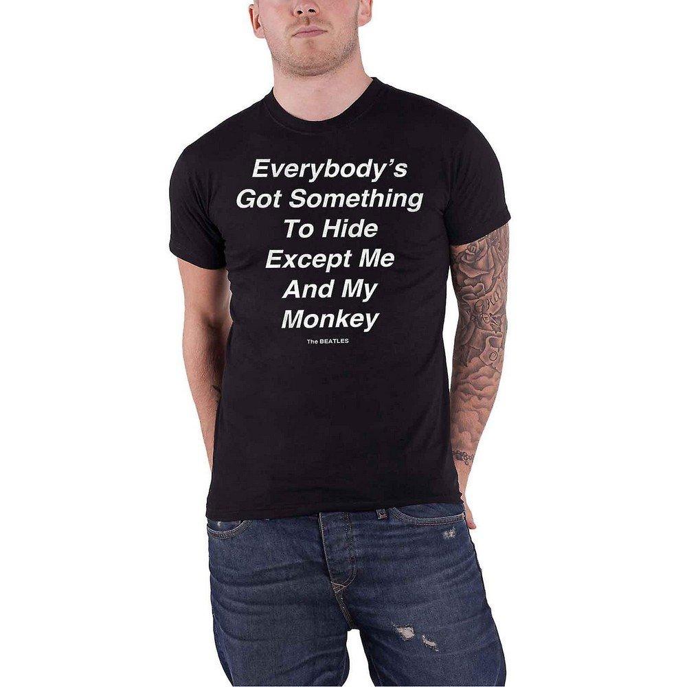 Image of Me And My Monkey Tshirt Damen Schwarz L