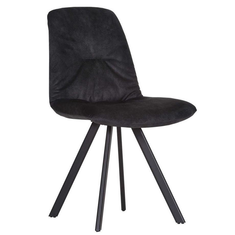 mutoni Sedia da pranzo Rivito nera  