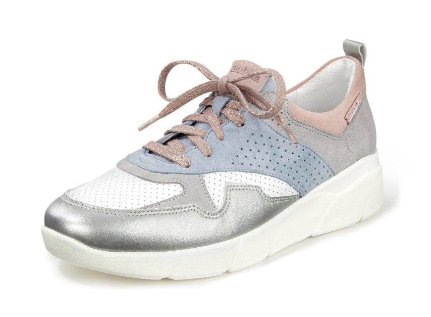 Image of Imanie - Leder Sneaker Damen Silber 40