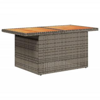 VidaXL Table de jardin rotin synthétique  