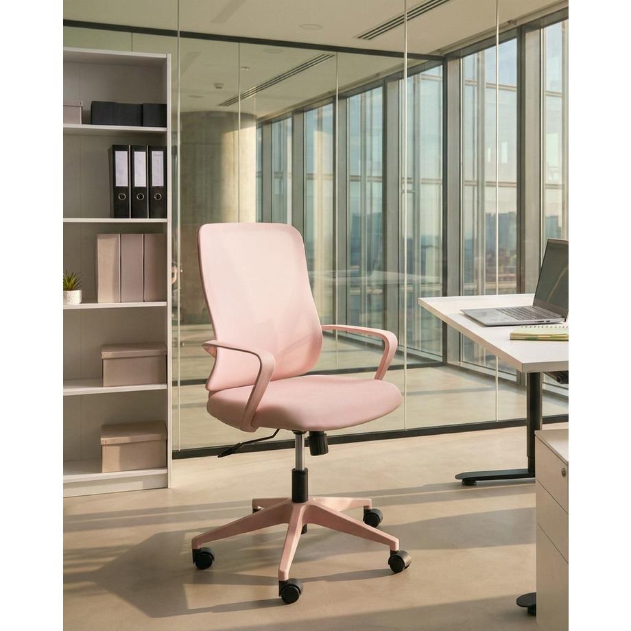 Beliani Chaise de bureau en Tissu maillé  LUMA  