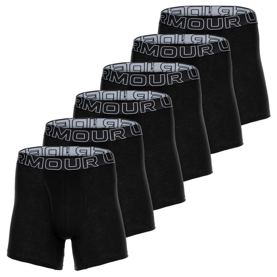 UNDER ARMOUR UA Performance Cotton Solid 6 Inch Boxershorts 6er Pack  