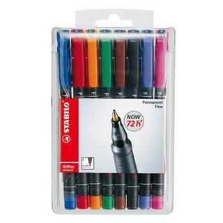 STABILO STABILO OHP Pen permanent F  8er Etui  