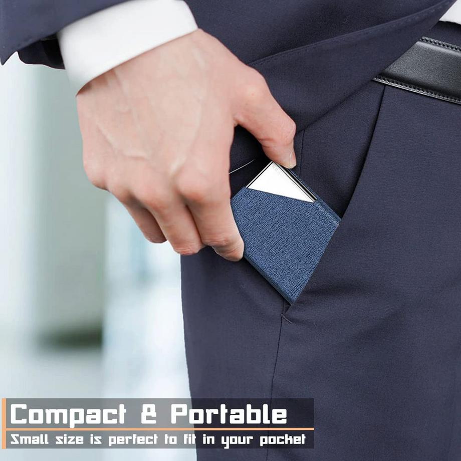 Only-bags.store Portacarte di Credito in Pelle PU di Lusso con Chiusura Magnetica  