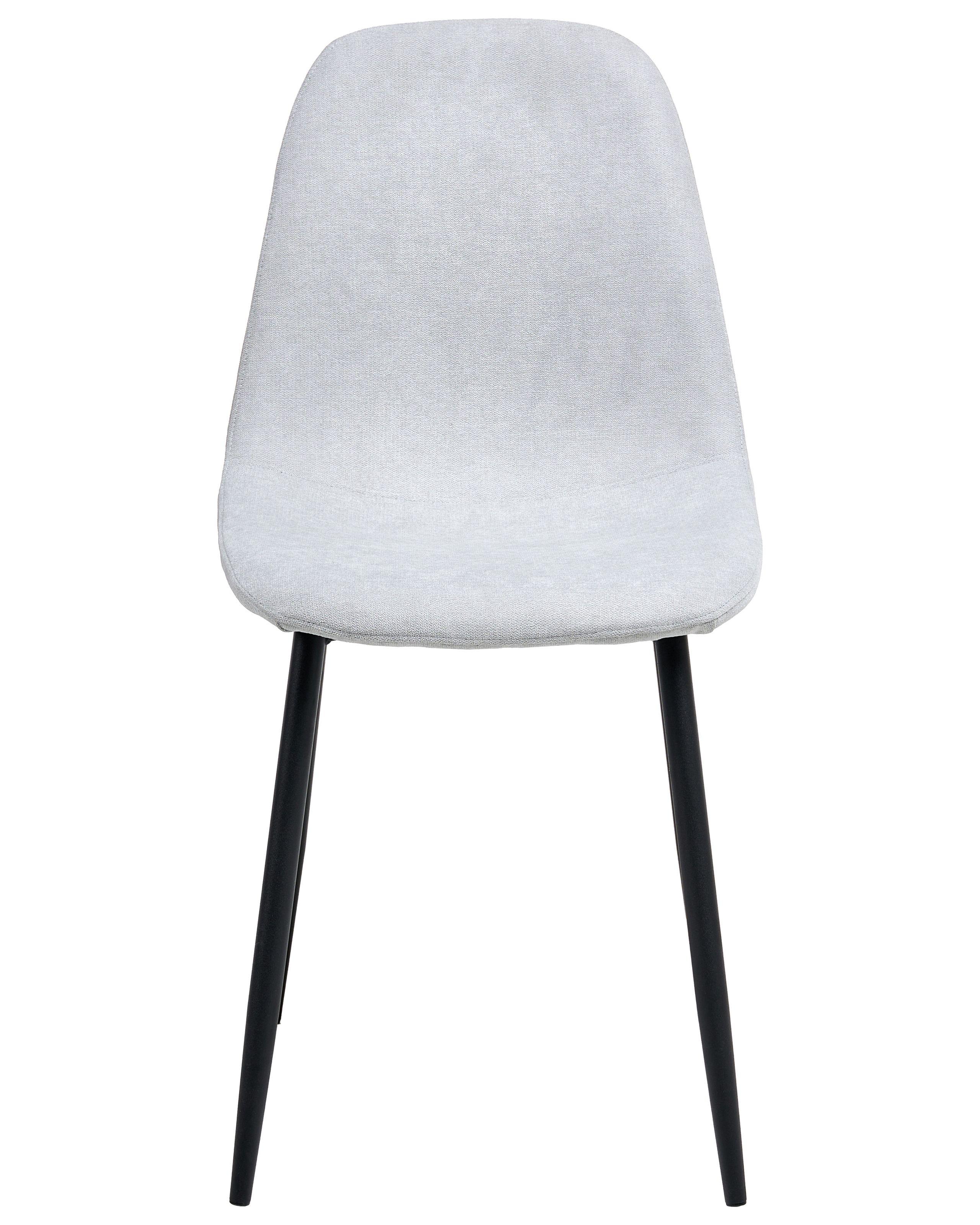 Beliani Set di 4 sedie da pranzo en Tessuto Moderno CRANDALL  