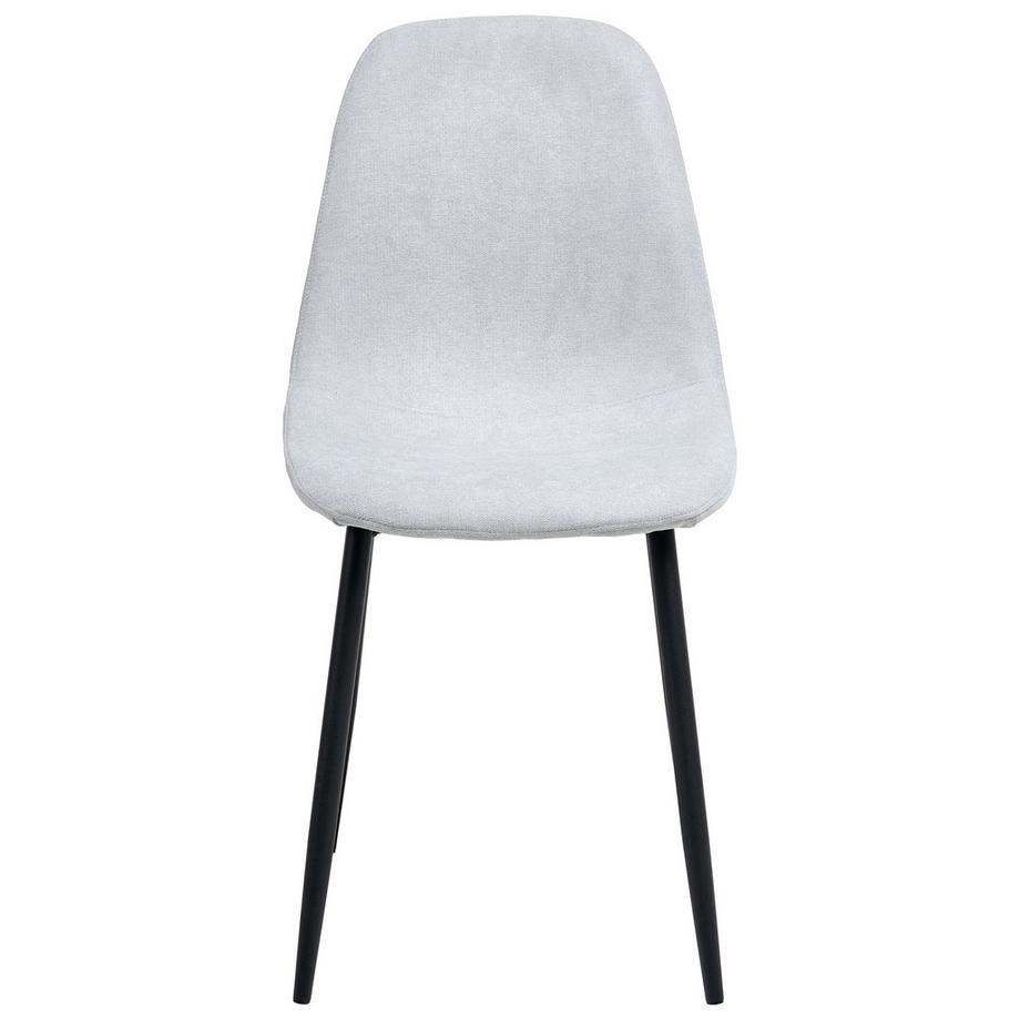 Beliani Esszimmerstuhl 4er Set aus Stoff Modern CRANDALL  