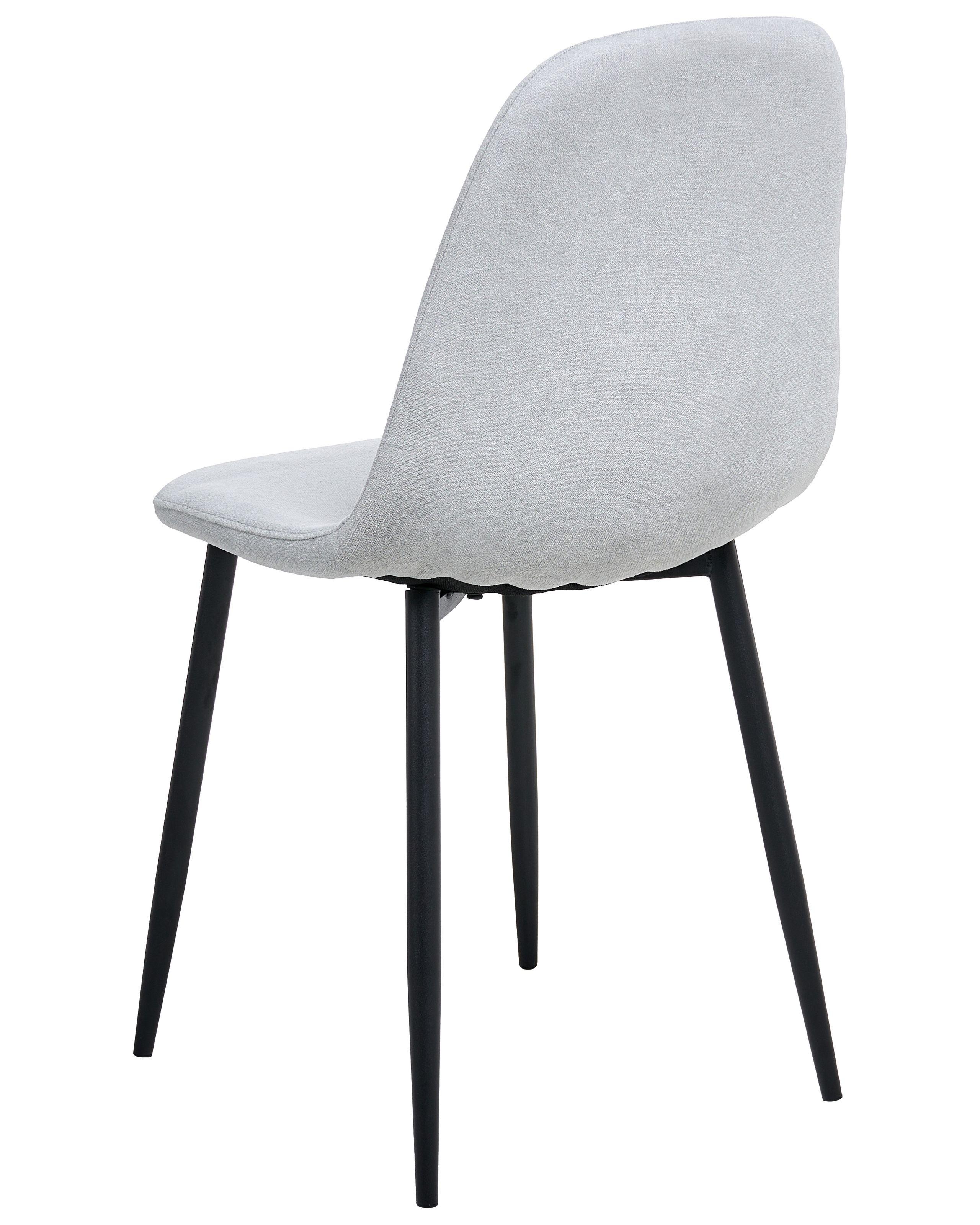 Beliani Set di 4 sedie da pranzo en Tessuto Moderno CRANDALL  