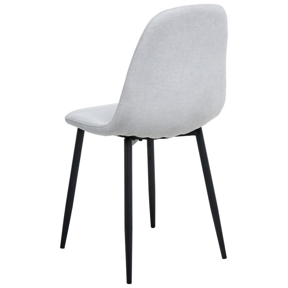 Beliani Esszimmerstuhl 4er Set aus Stoff Modern CRANDALL  