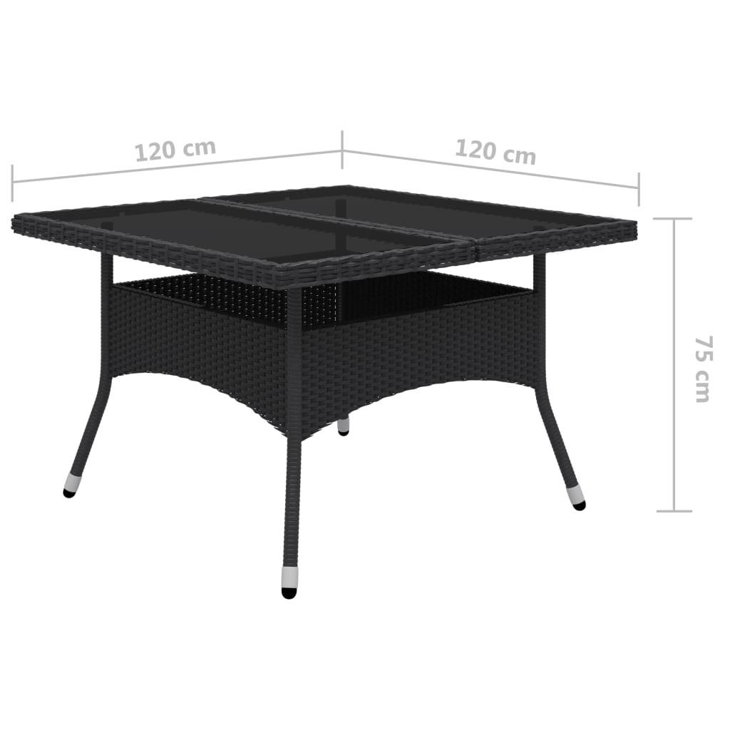 VidaXL Mobilier de salle à manger rotin synthétique  