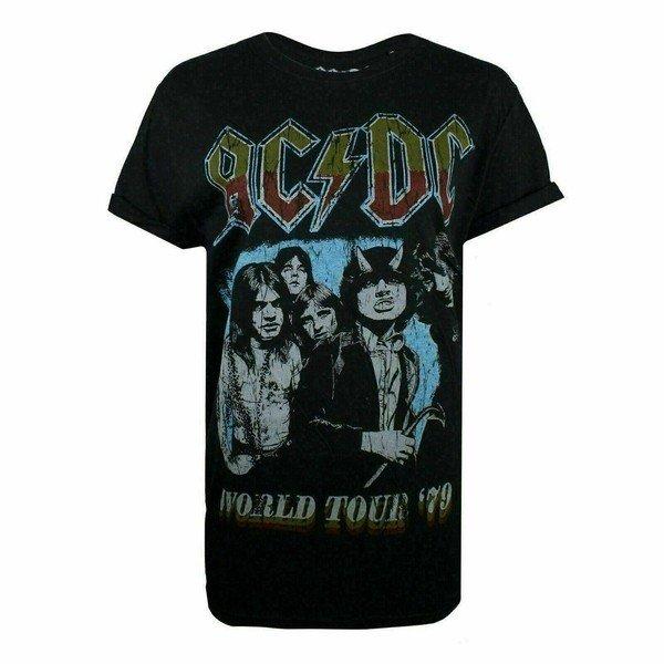 Image of Acdc World Tour 79 Tshirt Damen Schwarz S