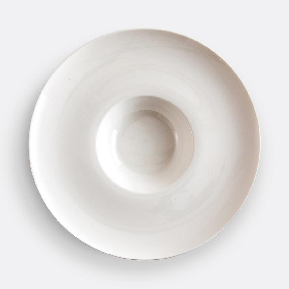 Lot de 4 assiettes à risotto porcelaine