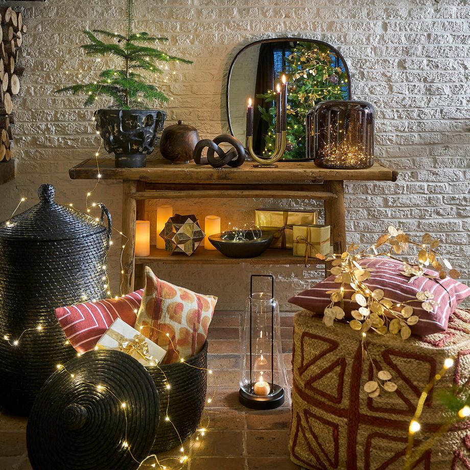 AM.PM Panier à linge paille de riz tressée Honoka  