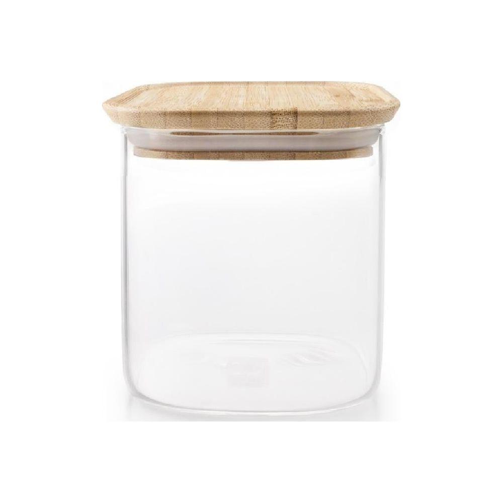 Image of 681008 Lebensmittelaufbewahrungsbehälter Quadratisch Kanister 0,8 L Bambus, Transparent 1 Stück(e) Unisex Transparent ONE SIZE
