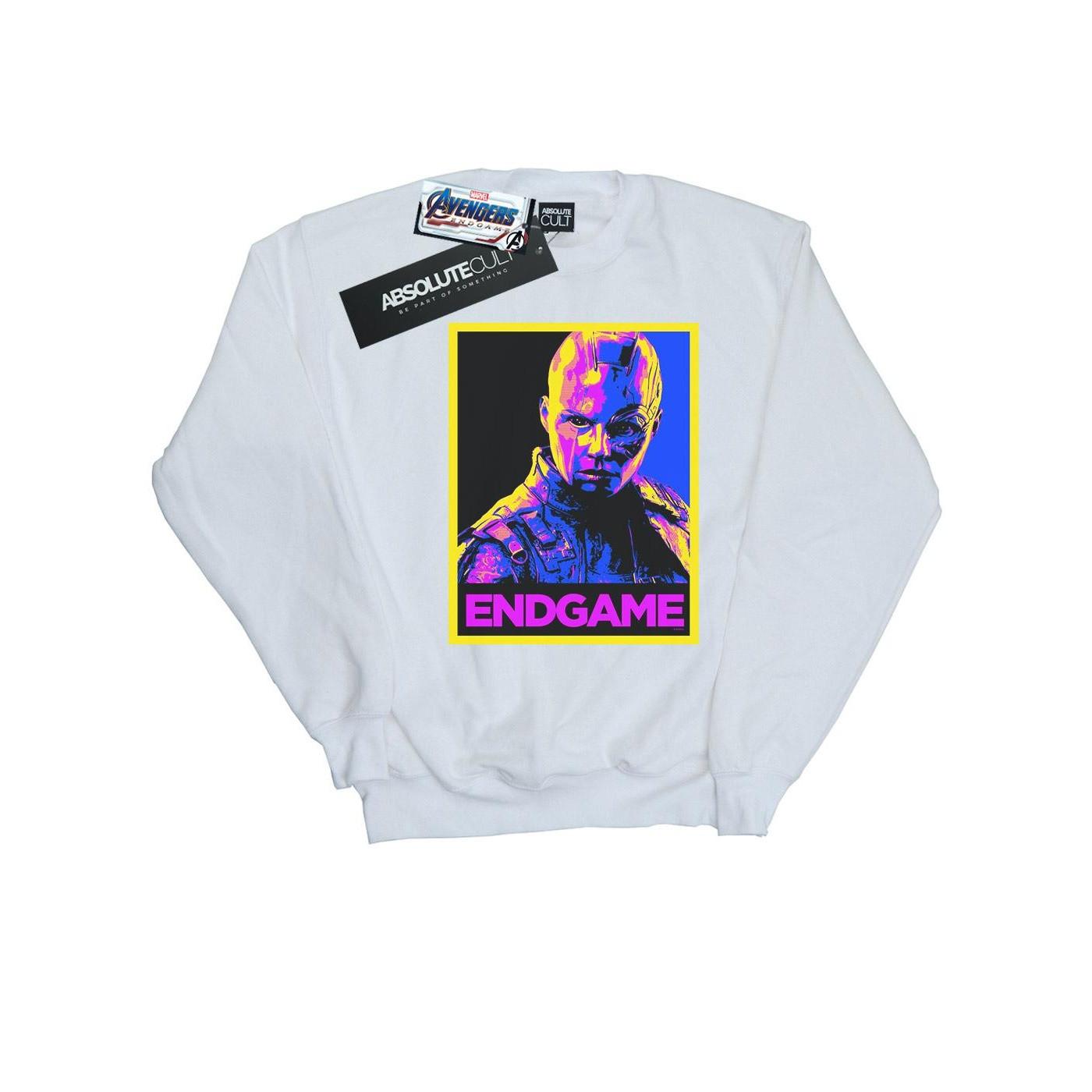 Image of Avengers Endgame Nebula Poster Sweatshirt Damen Weiss M