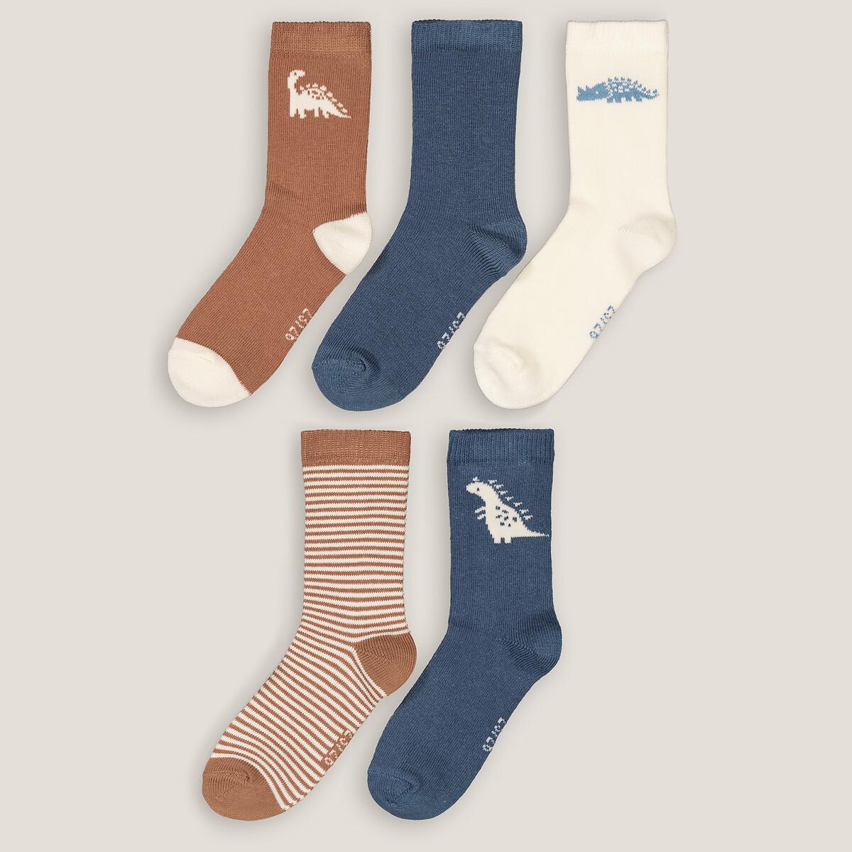 Image of 5er-pack Socken Mit Dinos Unisex Multicolor 19-22