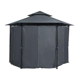 Beliani Pavillon aus Stahl Mediterran PORTEL  