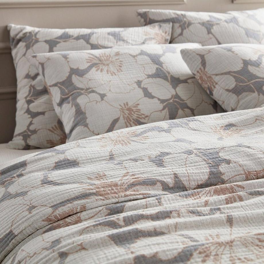 AM.PM Tamia Floral Mousseline Coton Bio Taie d'oreiller  